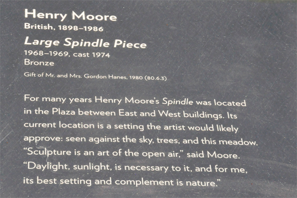 sign -Large Spindle Piece by Henry Moore